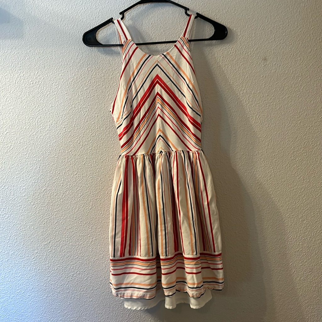 Bb Dakota Striped Dress With Lining Size 2